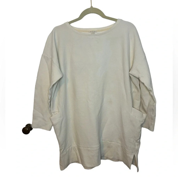 EILEEN FISHER PULLOVER TUNIC SWEATSHIRT - Picture 1 of 5